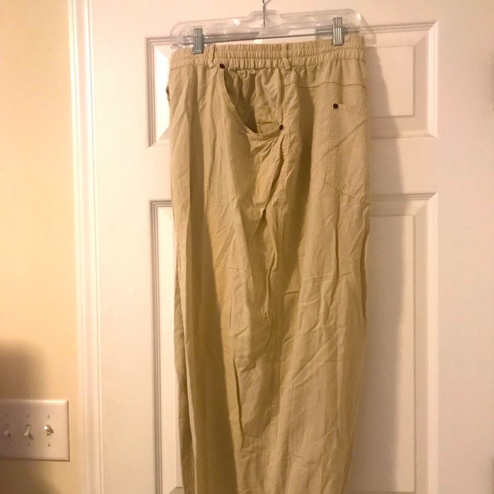 Khaki Drawstring Pants